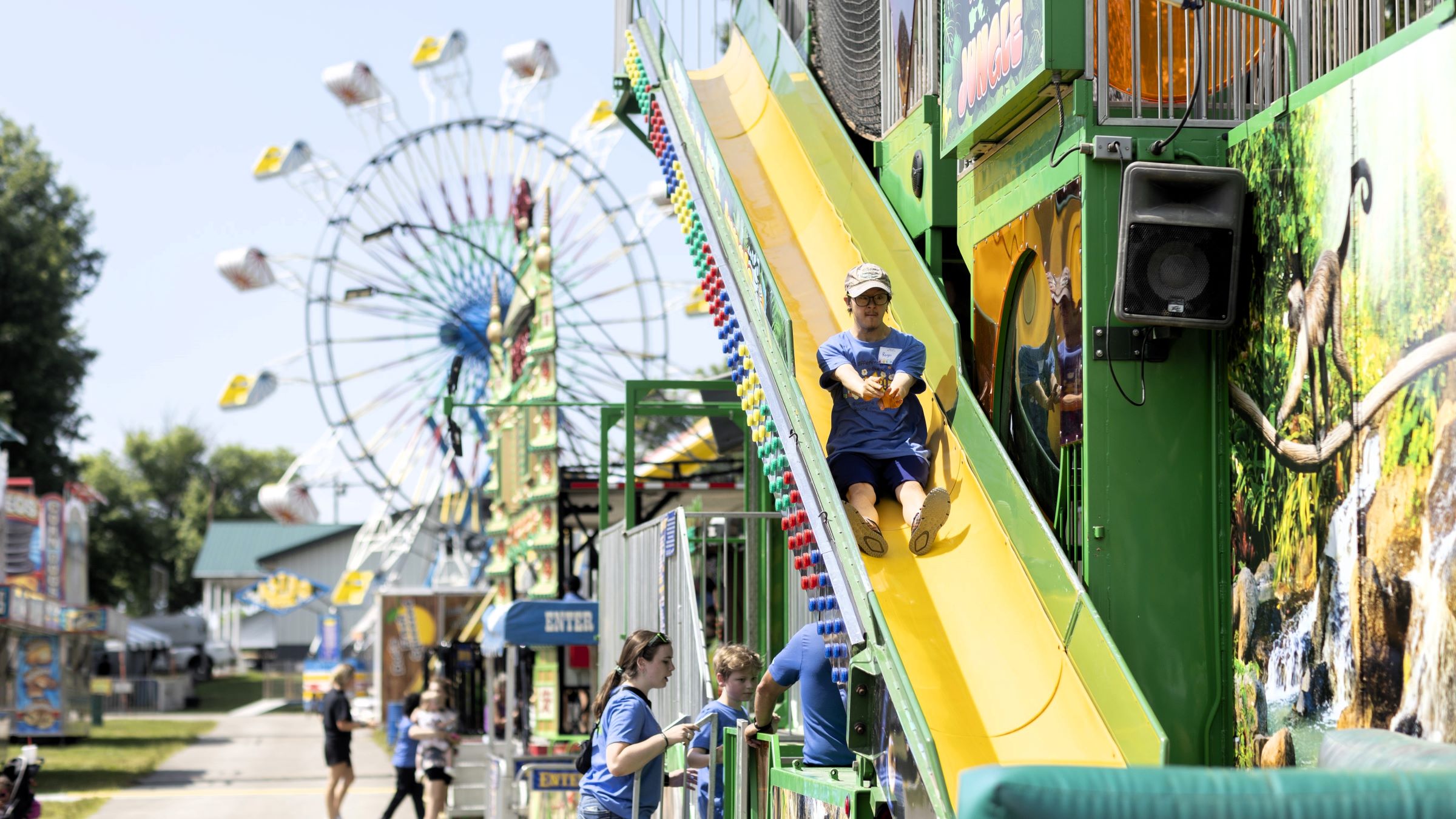 The Boone County Fairgrounds provided a fun, carnival atmosphere during Sunshine Day. Photo by Sabrina Hounshell.
